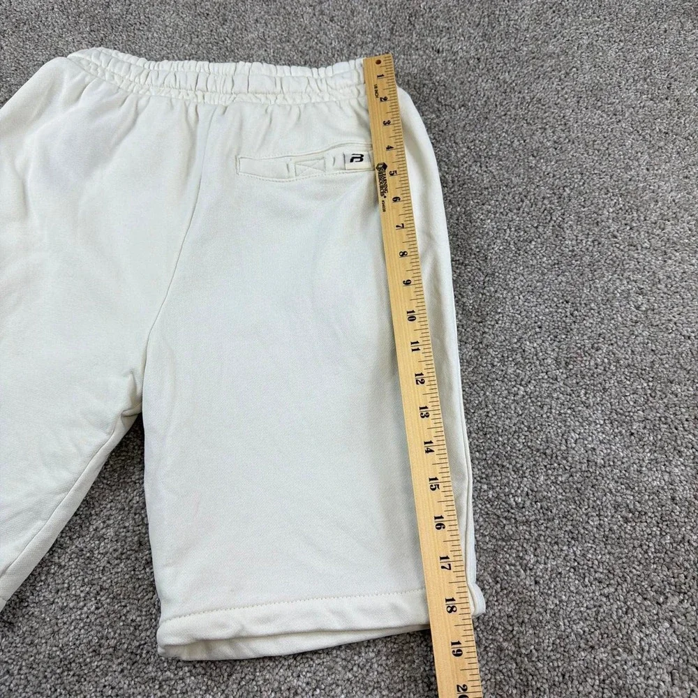 Pull & Bear Sweat Shorts Men's XS Cream Drawstring Lounge Casual Cotton Athletic